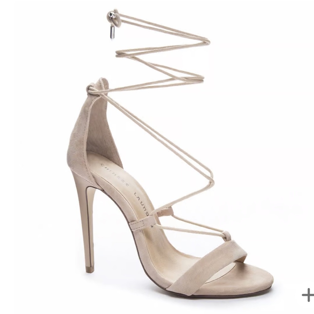 Chinese Laundry Size 6 Lace Up Suede Heels